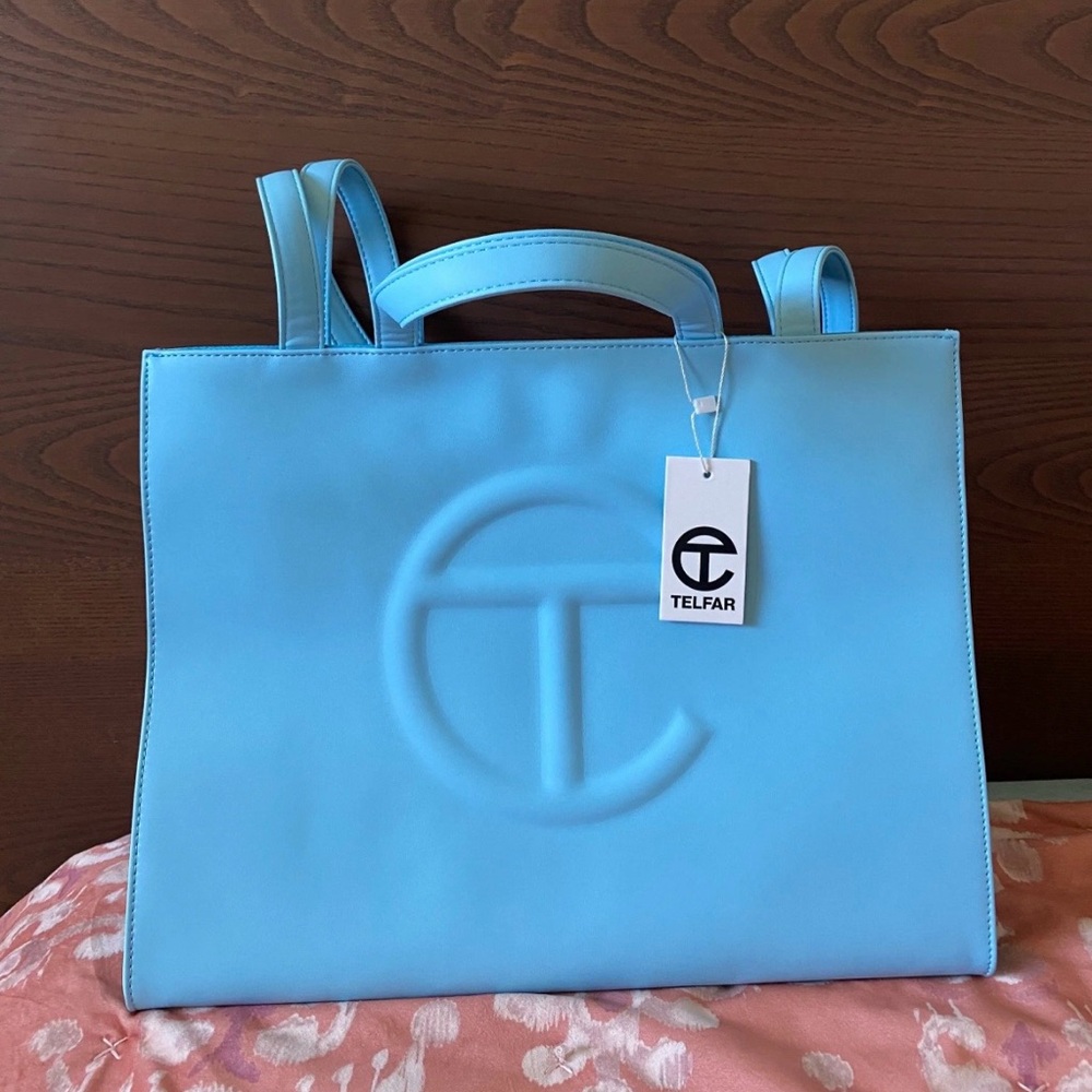 Telfar Light Blue Tote Bag